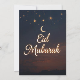 Tarjeta moderna personalizada Eid mubarak
