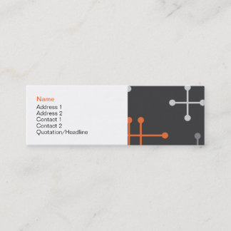 Tarjeta moderna retra del perfil del modelo