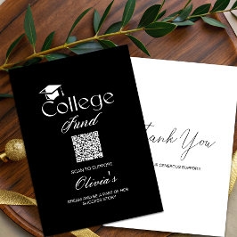Tarjeta moderna simple con código QR para fondo un