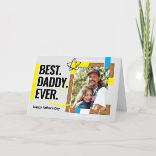 Tarjeta moderna y elegante del Día del Padre con t