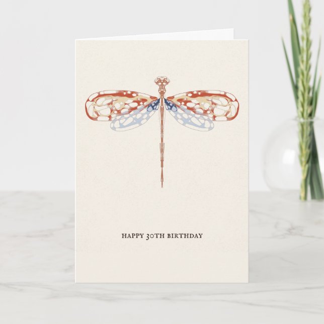 Tarjeta Moderna y elegante estilo de arte rosa (Anverso)