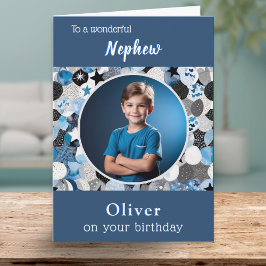 Tarjeta Moderna y elegante moda 1.ᵉʳ cumpleaños del sobrin