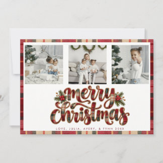 Tarjeta moderna y vibrante de Navidad