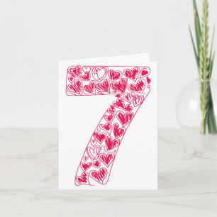 Tarjeta Moderno 6 7 Boceto Viral Corazón 67 Cute San Valen