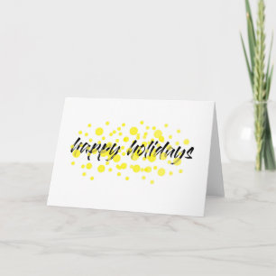 Tarjeta Moderno, alegre, divertido gráfico "Felices fiesta