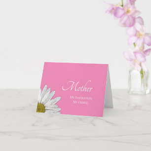 Tarjeta Moderno Día de la Madre Simple Rosa