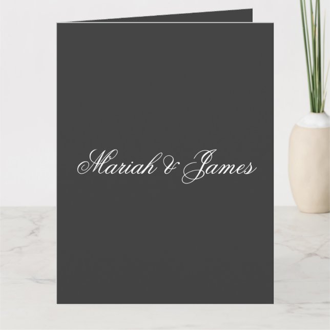 Tarjeta Moderno Minimalista elegante (Anverso)