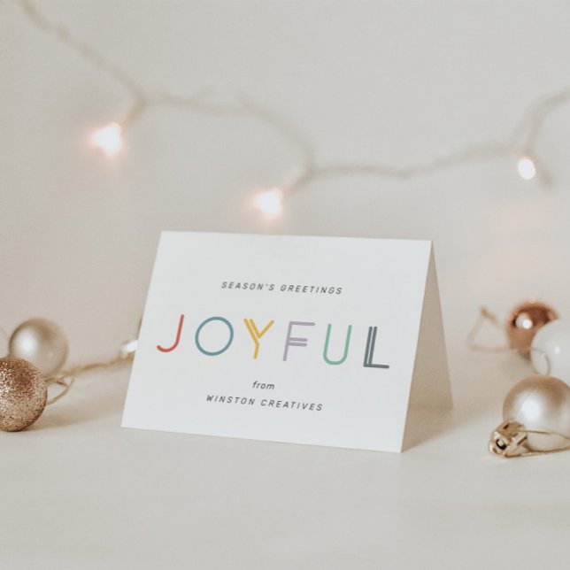 Tarjeta Moderno Pastel Joyful Company Business Holiday (Subido por el creador)