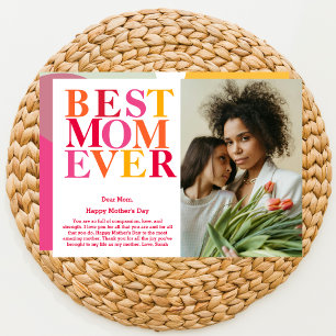 Tarjeta Moderno y colorido Día de la Madre