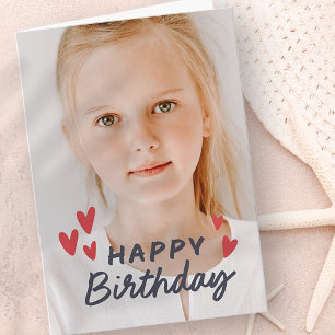 Tarjeta Moderno y simple foto Personalizado Festejo de cum