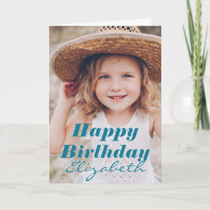 Tarjeta Moderno y simple foto Personalizado Festejo de cum