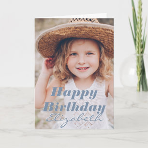 Tarjeta Moderno y simple foto Personalizado Festejo de cum