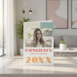 Tarjeta Modernos felicitaciones Purpurina de oro foto de g