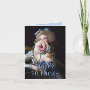 Tarjeta Modesta con Feliz Cumpleaños Peonía Rosa