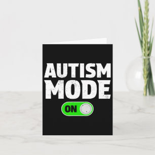 Tarjeta Modo Autismo En La Divertida Conciencia Del Autism