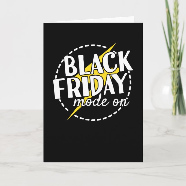 Tarjeta Modo Black Friday En Las Compras De Ofertas (Anverso)