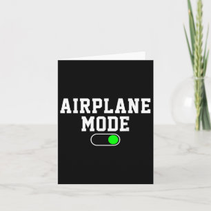 Tarjeta Modo De Avión En Verano De Vacaciones