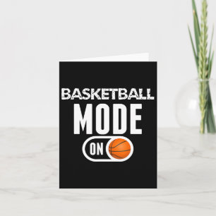 Tarjeta Modo De Baloncesto Con Diversión Deportiva De Balo