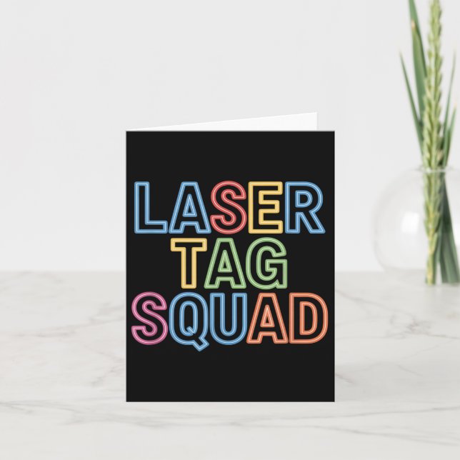 Tarjeta Modo de etiqueta láser Squad (Anverso)