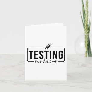 Tarjeta Modo De Prueba De Camisas Diarias De Maestros En R