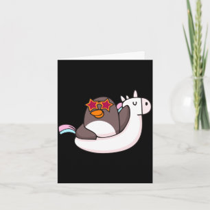 Tarjeta Modo de vacaciones animal pingüino lindo amante fa