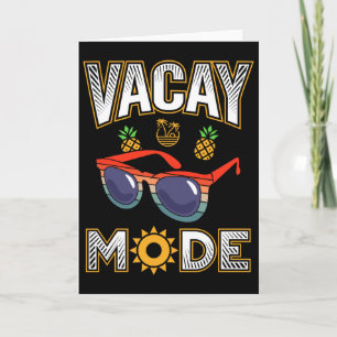Tarjeta Modo de Vacaciones Vibraciones de Vacaciones de Ve
