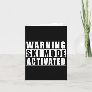 Tarjeta Modo esquí de advertencia activado