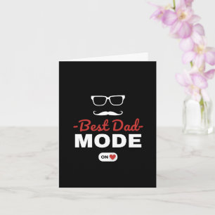 Tarjeta Modo Mejor Papá Personalizado Activado en el Día d