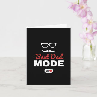 Tarjeta Modo Mejor Papá Personalizado Activado en el Día d
