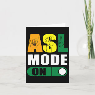Tarjeta Modo Orgullo Asl En Lenguaje De Rótulo De Mano Org