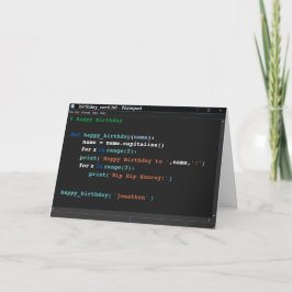 Tarjeta Modo oscuro del programador informático del Bloc d