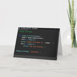 Tarjeta Modo oscuro del programador informático del Bloc d