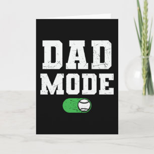 Tarjeta Modo papá activado Diseño hermoso de familia de