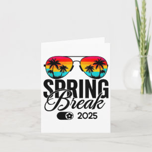 Tarjeta Modo Primavera Romper 2025 En Retro Sungles Beach