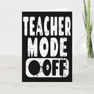 Tarjeta Modo Profesor Desactivado - Vacaciones de Verano d