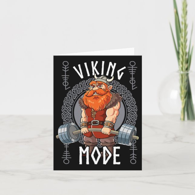 Tarjeta Modo Viking Gym Bodybuilding (Anverso)