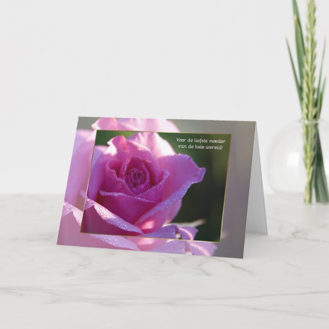 Tarjeta Moeder voor de liefste (Anverso)