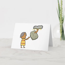 Tarjeta Moisés y los diez mandamientos