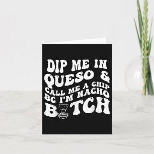 Tarjeta Mójpe en queso llámame una patata frita porque soy