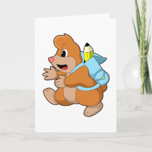 Tarjeta Mole como estudiante con mochila