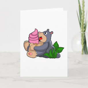 Tarjeta Mole con helado de waffle