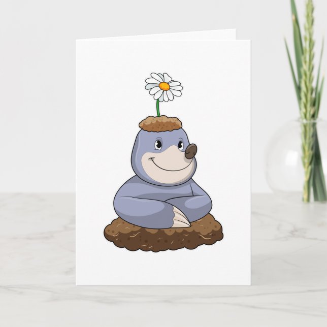 Tarjeta Mole con la flor de margarita (Anverso)