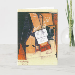 Tarjeta Molino de Café de Juan Gris, Arte Cubista Vintage