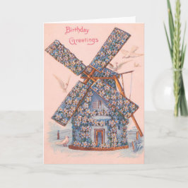 Tarjeta Molino de viento Dove Forget-Me-Not