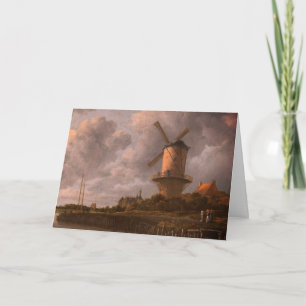 Tarjeta Molino de viento en Wijk bij Duurstede: en blanco