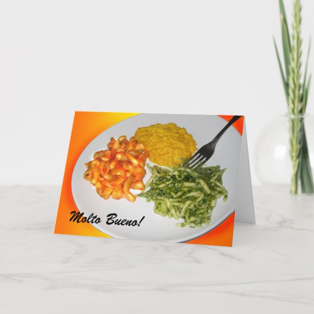 Tarjeta Molto Bueno pasta card (Anverso)