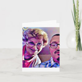 Tarjeta Mom and me Mother's Day 2017 ages 84 and 64 card  