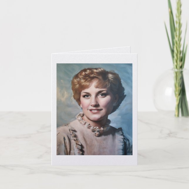 Tarjeta Mom as Computer Impasto Oil Painting  (Anverso)