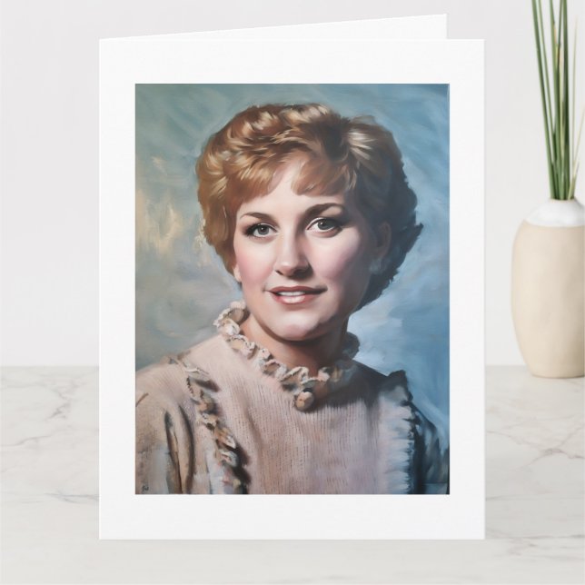 Tarjeta Mom as Computer Impasto Oil Painting  (Anverso)