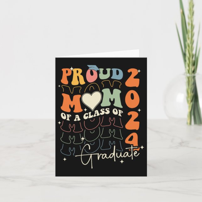 Tarjeta Mom Cl De 2024 Senior 24 Graduate Graduation Groov (Anverso)